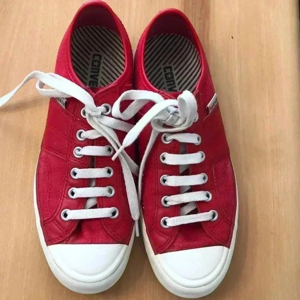 Converse Lady All-Star leather/canvas sneakers